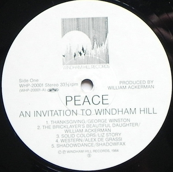 Various - Peace - An Invitation To Windham Hill, vol. 1 (LP, Comp)
