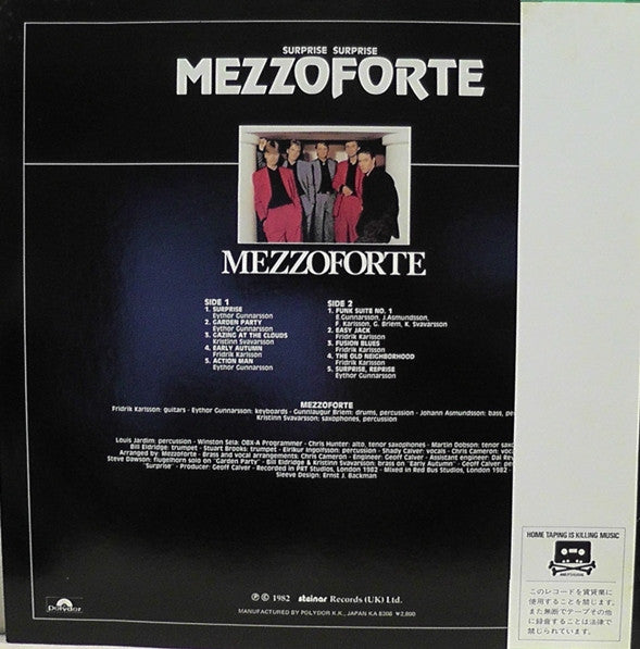 Mezzoforte - Surprise Surprise (LP, Album)
