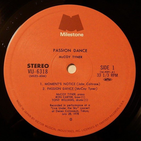 McCoy Tyner - Passion Dance (LP, Album)