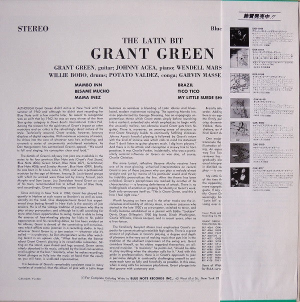 Grant Green - The Latin Bit (LP, Album, RE)