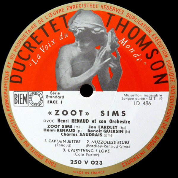 Zoot Sims - Zoot Sims Avec Henri Renaud Et Son Orchestre Et Jon Ear...