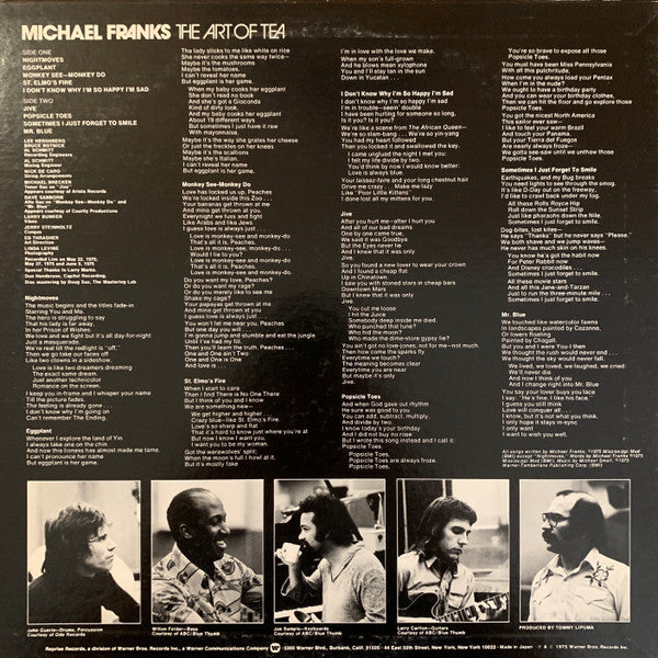 Michael Franks - The Art Of Tea (LP, Album, RM)
