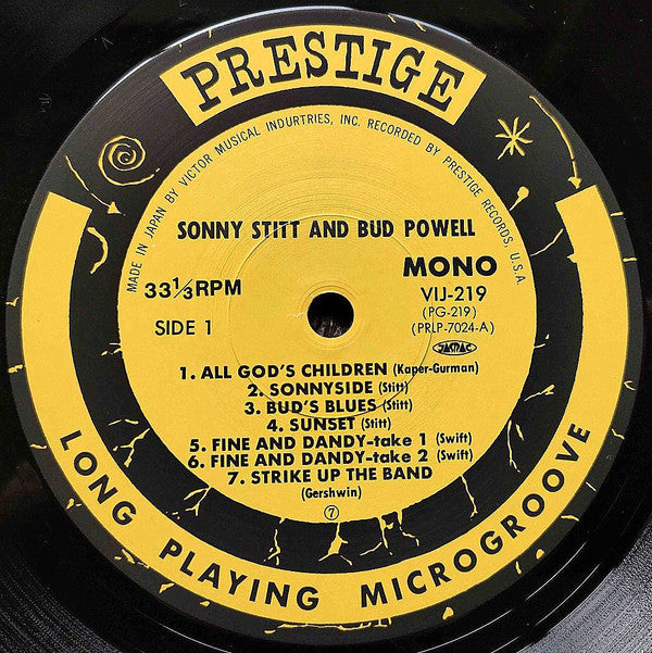 Sonny Stitt - Sonny Stitt / Bud Powell / J.J. Johnson(LP, Album, Co...