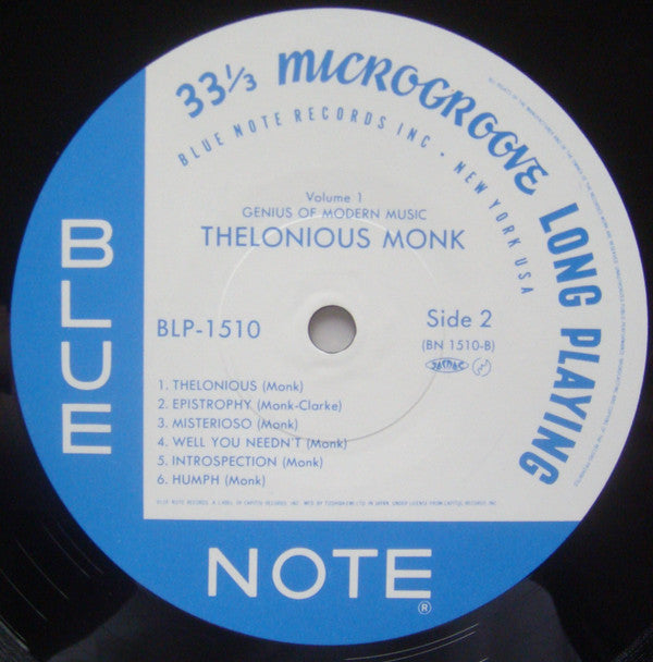 Thelonious Monk - Genius Of Modern Music Volume 1(LP, Comp, Mono, R...