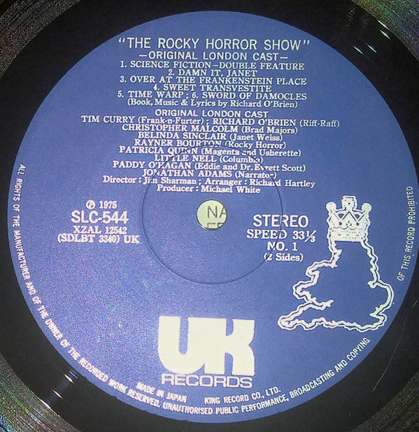 Original London Cast* - The Rocky Horror Show (LP, Album, RE)