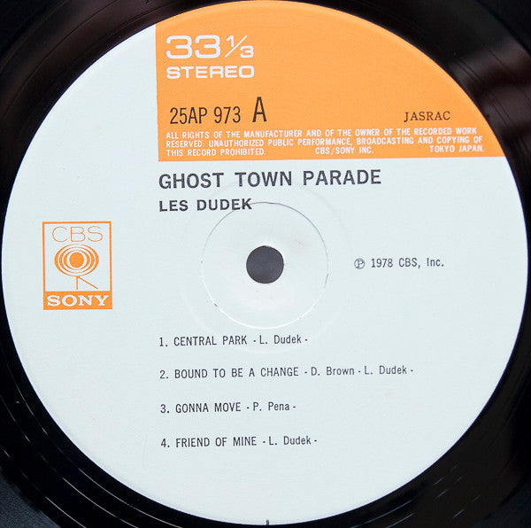 Les Dudek - Ghost Town Parade (LP, Album)