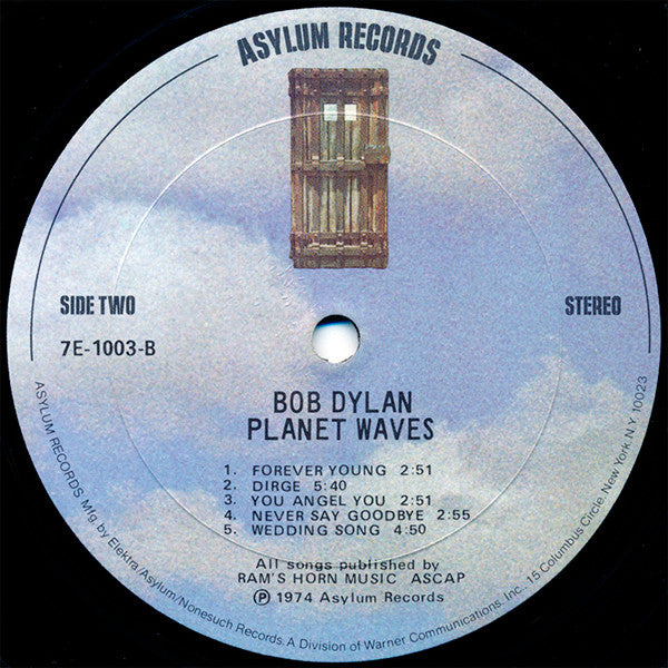 Bob Dylan - Planet Waves (LP, Album, Spe)