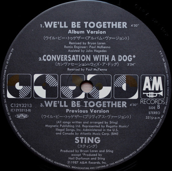 Sting - We'll Be Together (12"")