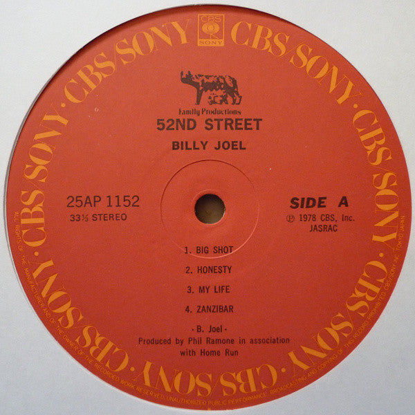 Billy Joel - 52nd Street (LP, Album)