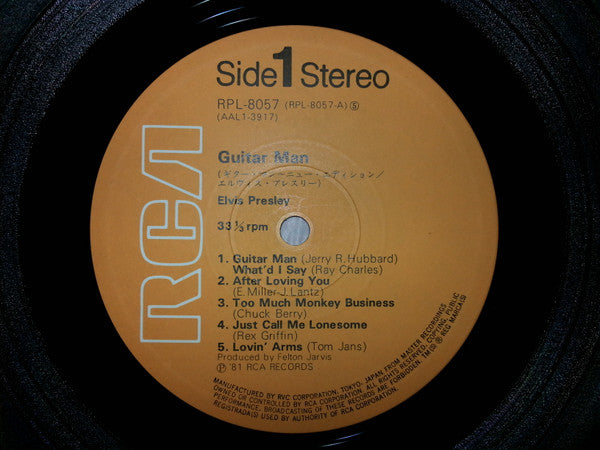 Elvis Presley - Guitar Man (LP, Album)