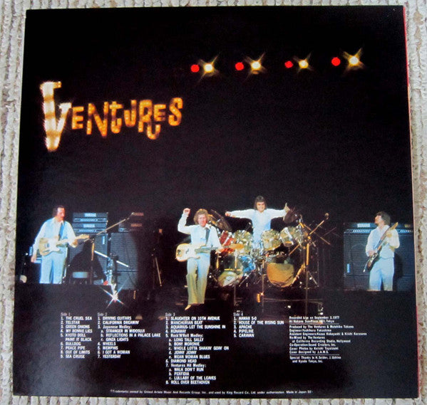 The Ventures - Live In Japan '77 (2xLP, Album)