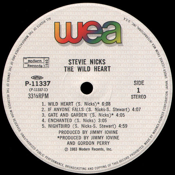 Stevie Nicks - The Wild Heart (LP, Album)