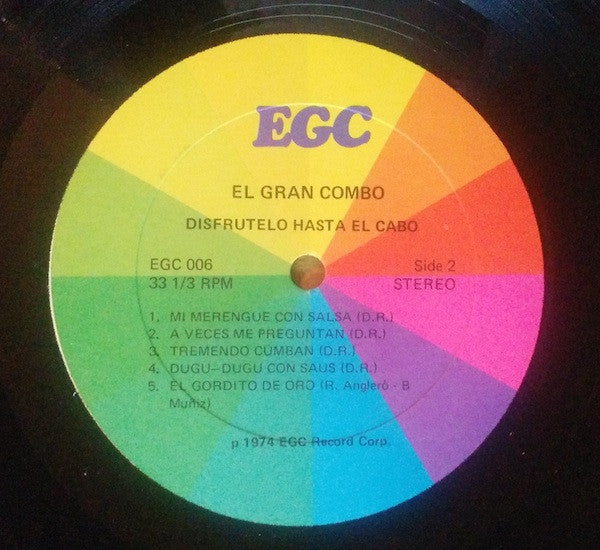 El Gran Combo - Disfrutelo Hasta El Cabo (LP, Album)