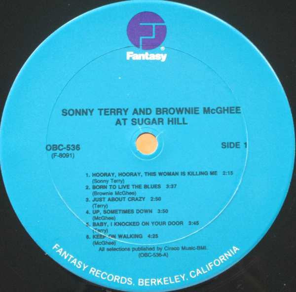 Sonny Terry & Brownie McGhee - At Sugar Hill (LP, Album, RE, RM)