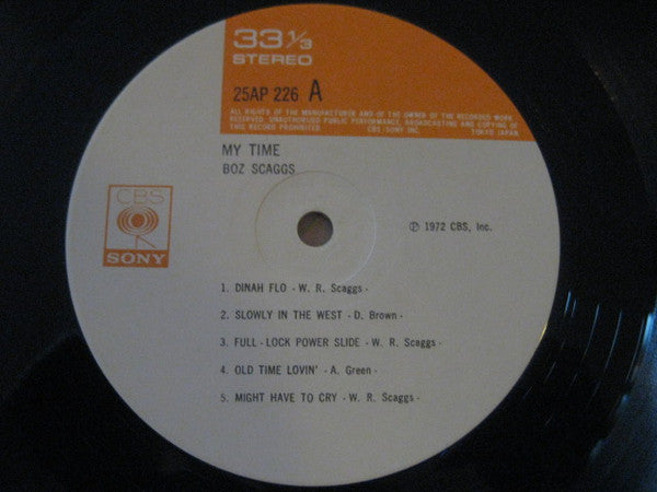 Boz Scaggs - My Time (LP, Album, RE)