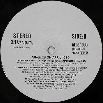 Various - Singles On April 1989 For D.J.'s (12"", Comp, Promo)