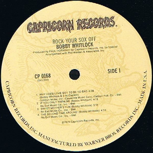 Bobby Whitlock - Rock Your Sox Off (LP, Album)