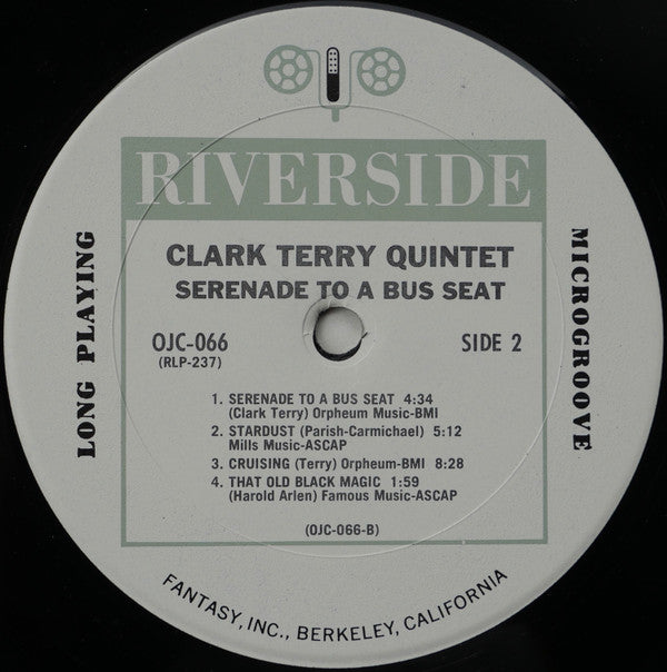 Clark Terry Quintet - Serenade To A Bus Seat (LP, Album, RE)