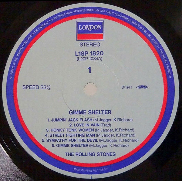 The Rolling Stones - Gimme Shelter (LP, Comp, RE)