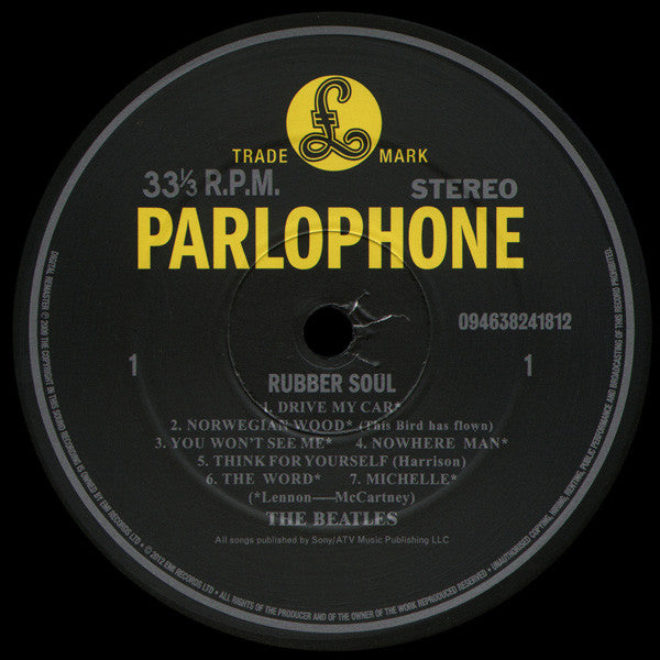 The Beatles - Rubber Soul (LP, Album, RE, RM, 180)