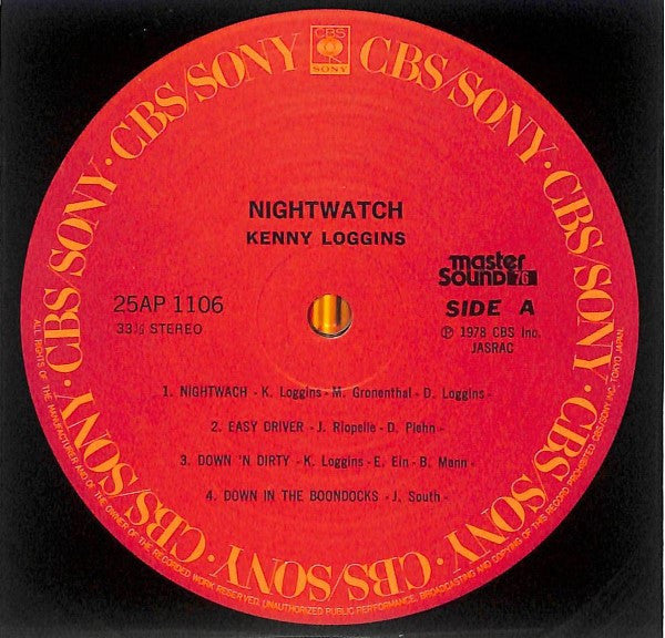 Kenny Loggins - Nightwatch (LP, Album)