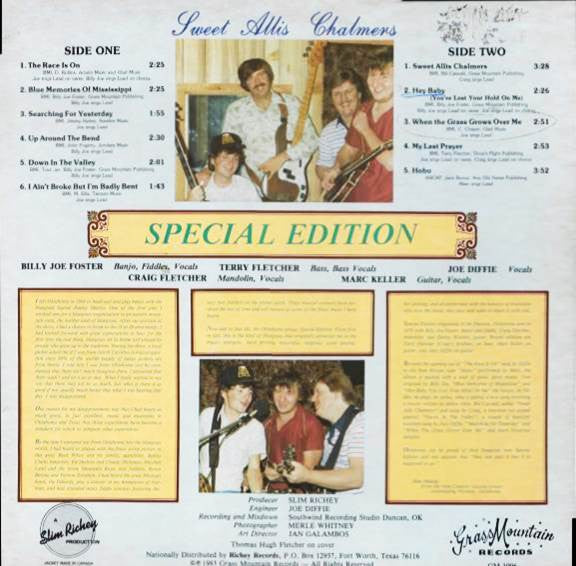 Special Edition - Sweet Allis Chalmers (LP, Album)