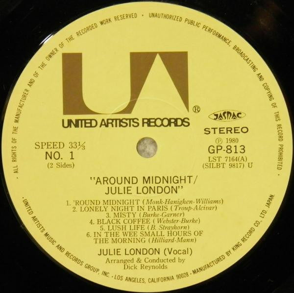 Julie London - Around Midnight (LP, RE)