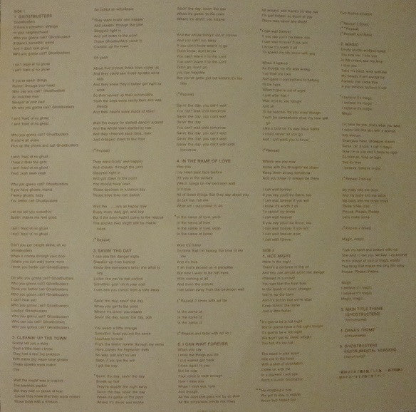 Various - Ghostbusters - Original Soundtrack Album (LP, Album)