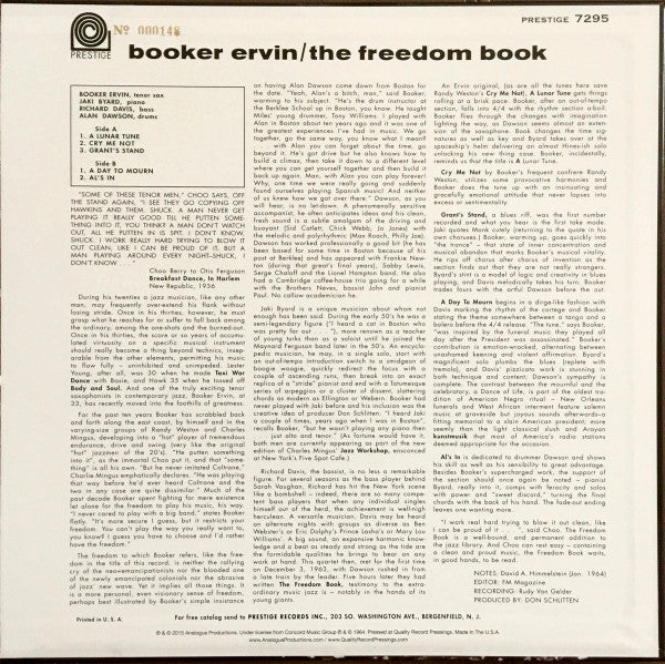 Booker Ervin - The Freedom Book (LP, Album, Ltd, RE, RM, 200)