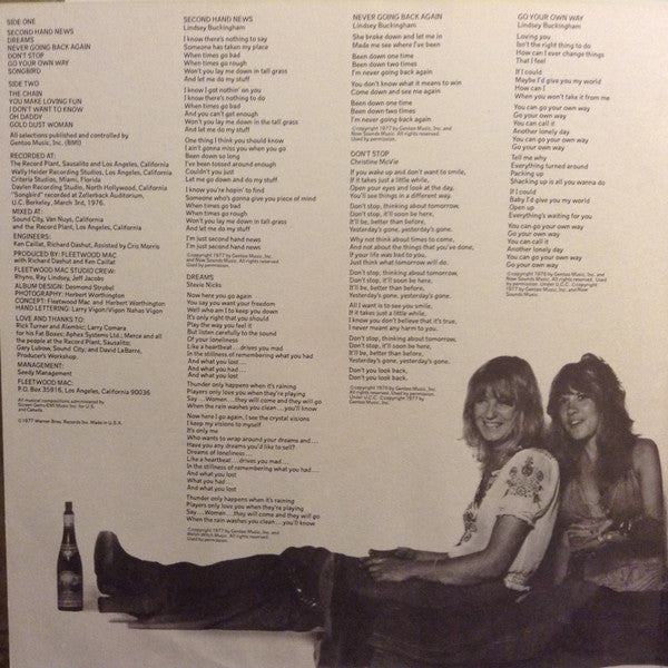 Fleetwood Mac - Rumours (LP, Album, Pin)