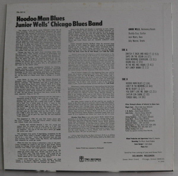 Junior Wells' Chicago Blues Band - Hoodoo Man Blues(LP, Album)
