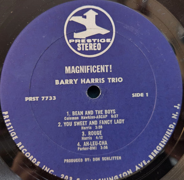 The Barry Harris Trio* - Magnificent! (LP, Album)
