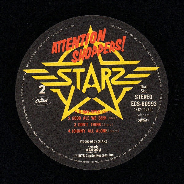 Starz (2) - Attention Shoppers! (LP, Album)