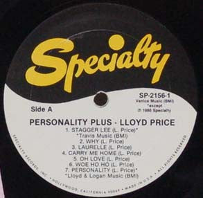 Lloyd Price - Personality Plus (LP, Comp)