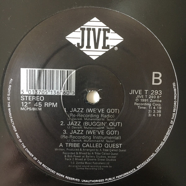A Tribe Called Quest - Jazz (We've Got) (12"", RP)