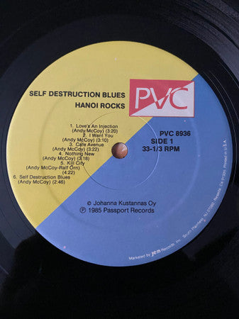 Hanoi Rocks - Self Destruction Blues (LP, Album)