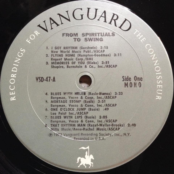 Various - From Spirituals To Swing – Carnegie Hall Concerts 1938/39...
