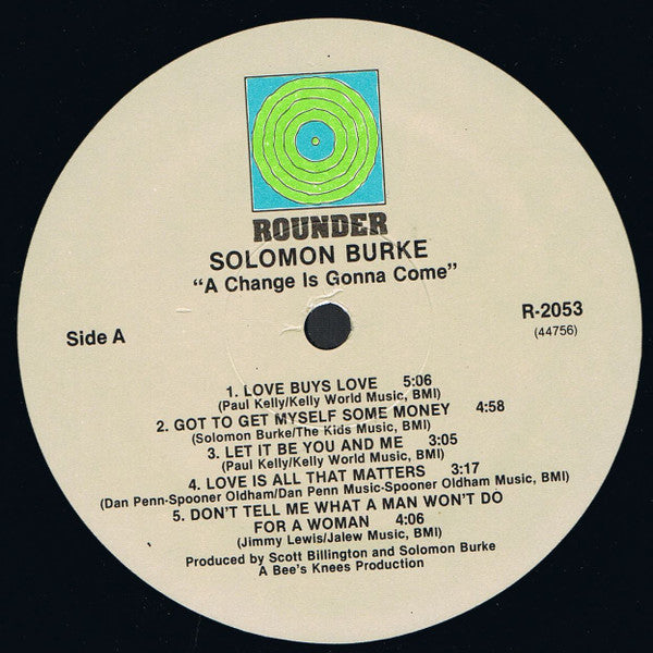 Solomon Burke - A Change Is Gonna Come (LP, Album)