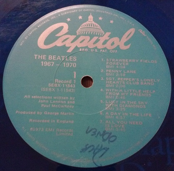 The Beatles - 1967-1970 (2xLP, Album, Comp, Ltd, RE, Blu)
