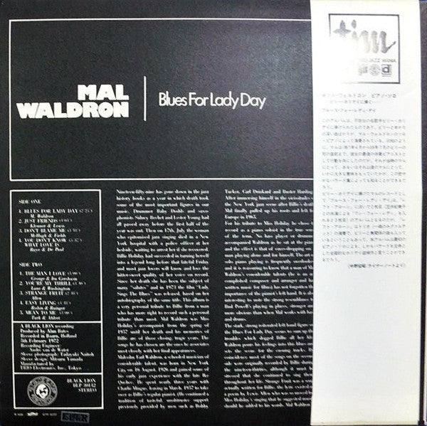 Mal Waldron - Blues For Lady Day (LP, Album)