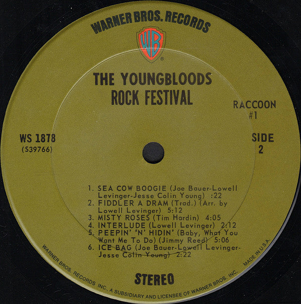 The Youngbloods - Rock Festival (LP, Album, Ter)