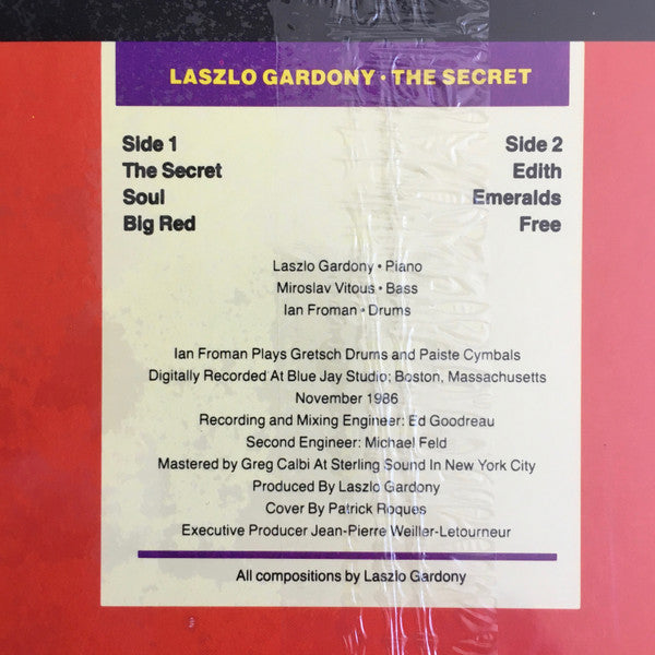 Laszlo Gardony* - The Secret (LP, Album)