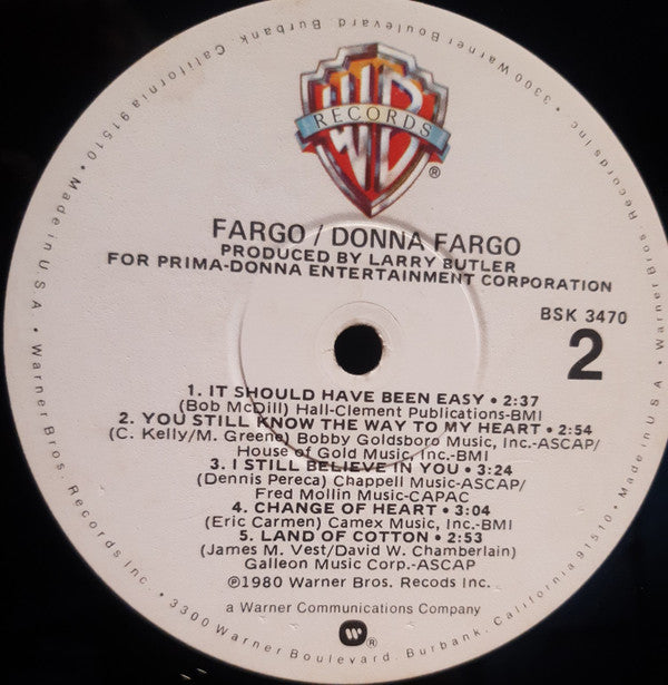 Donna Fargo - Fargo (LP, Album)