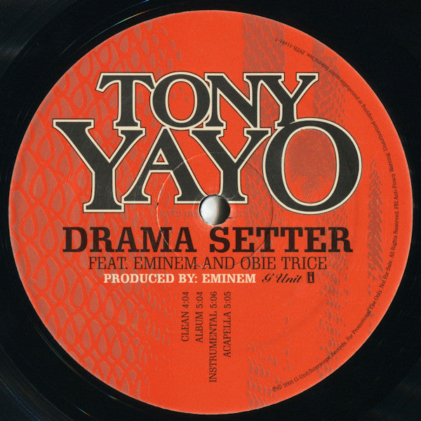 Tony Yayo - Drama Setter(12", Single, Promo)