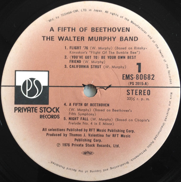 The Walter Murphy Band* - A Fifth Of Beethoven (LP, Album)