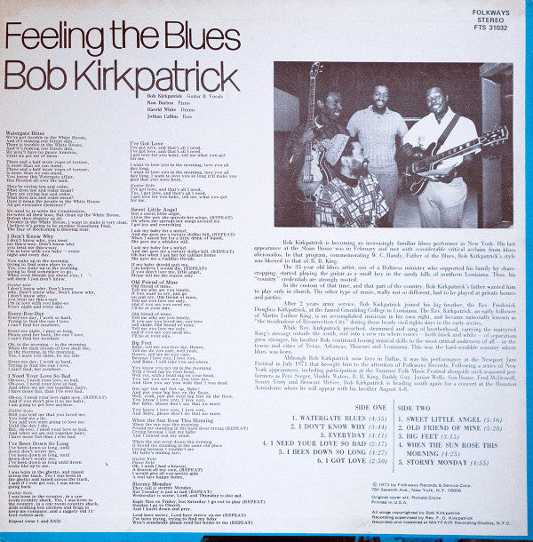 Bob Kirkpatrick - Feeling the Blues (LP, Album)