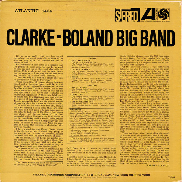Clarke-Boland Big Band - Handle With Care (LP, Album)