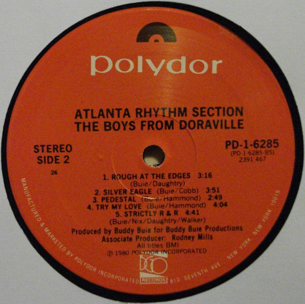 Atlanta Rhythm Section - The Boys From Doraville (LP, Album, PRC)