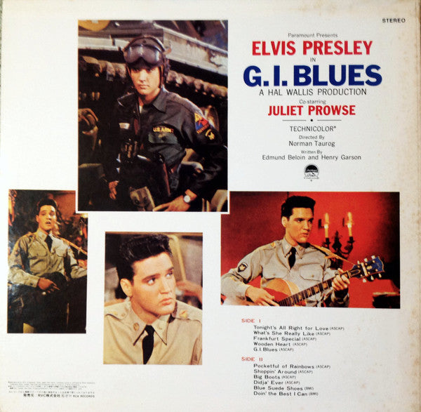 Elvis Presley - G. I. Blues (LP, Album, RE)