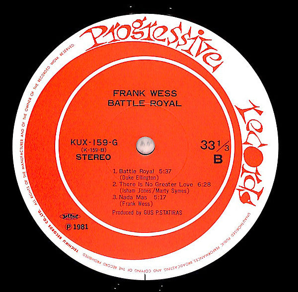 Frank Wess - Battle Royal (LP, Album)